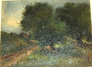 Image of Untitled [landscape with trees and road] from the Portland Society of Art Album