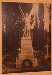 Image of Franklin B. Simmons' Sculpture on..Grave..Wife..Rome, Italy