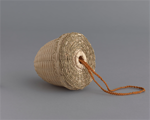 Image of Acorn Knitting Basket from the series Meanderings: Little Pathways from the East Coast to the North Maine Woods, up rivers, down streams, and through sweetgrass fields